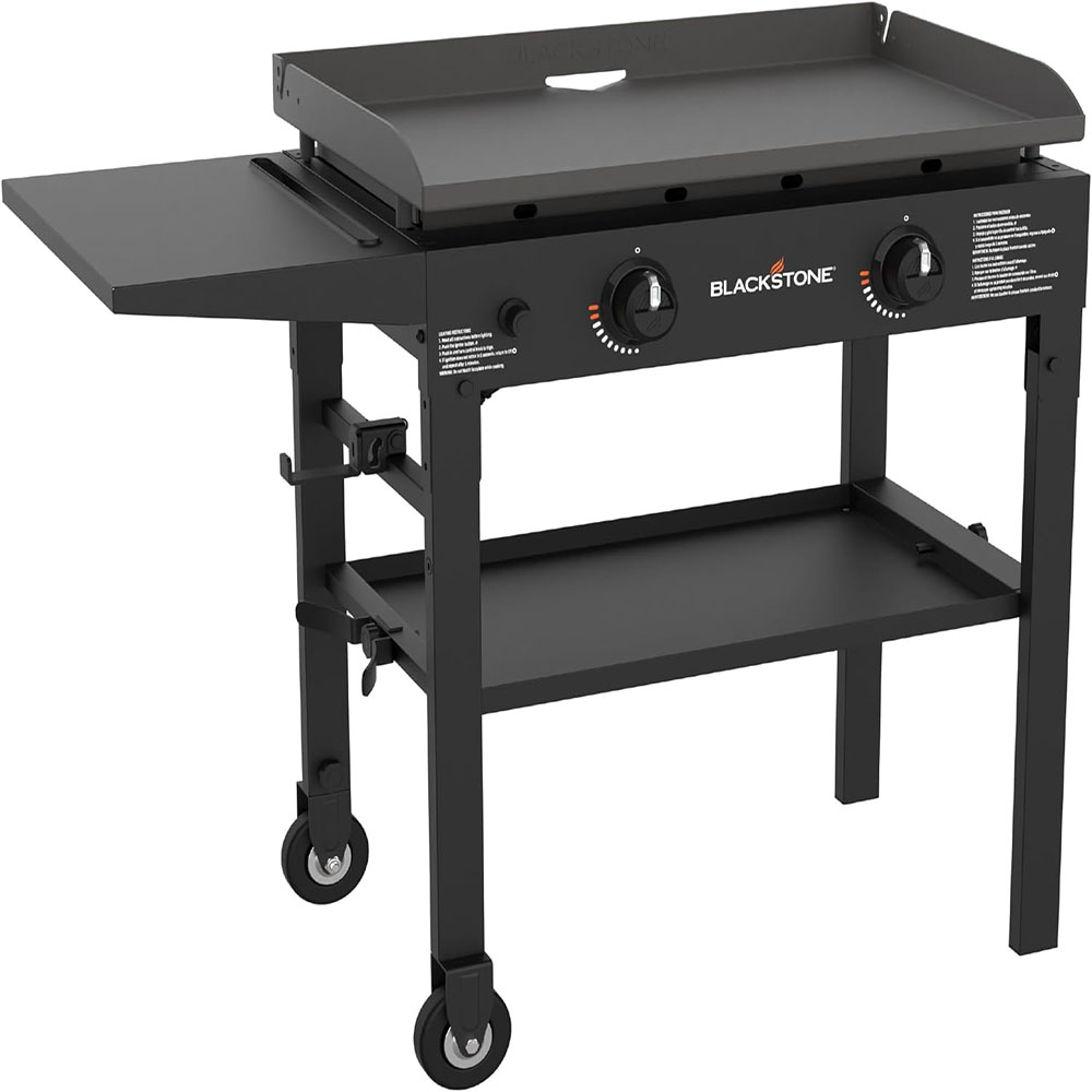 Blackstone Flat Top Gas Grill Griddle 2 Burner Propane Fuelled Rear Grease Management System