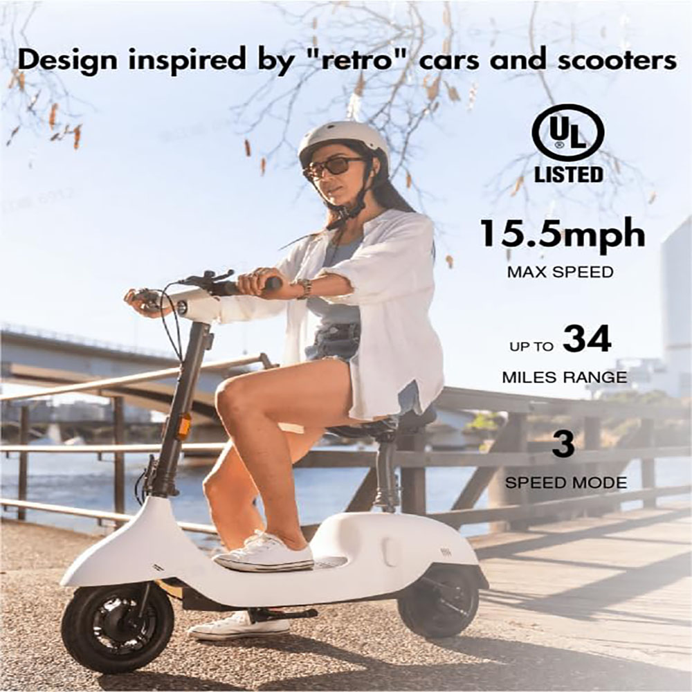 OKAI EA10 Electric Scooter with Seat for Adults