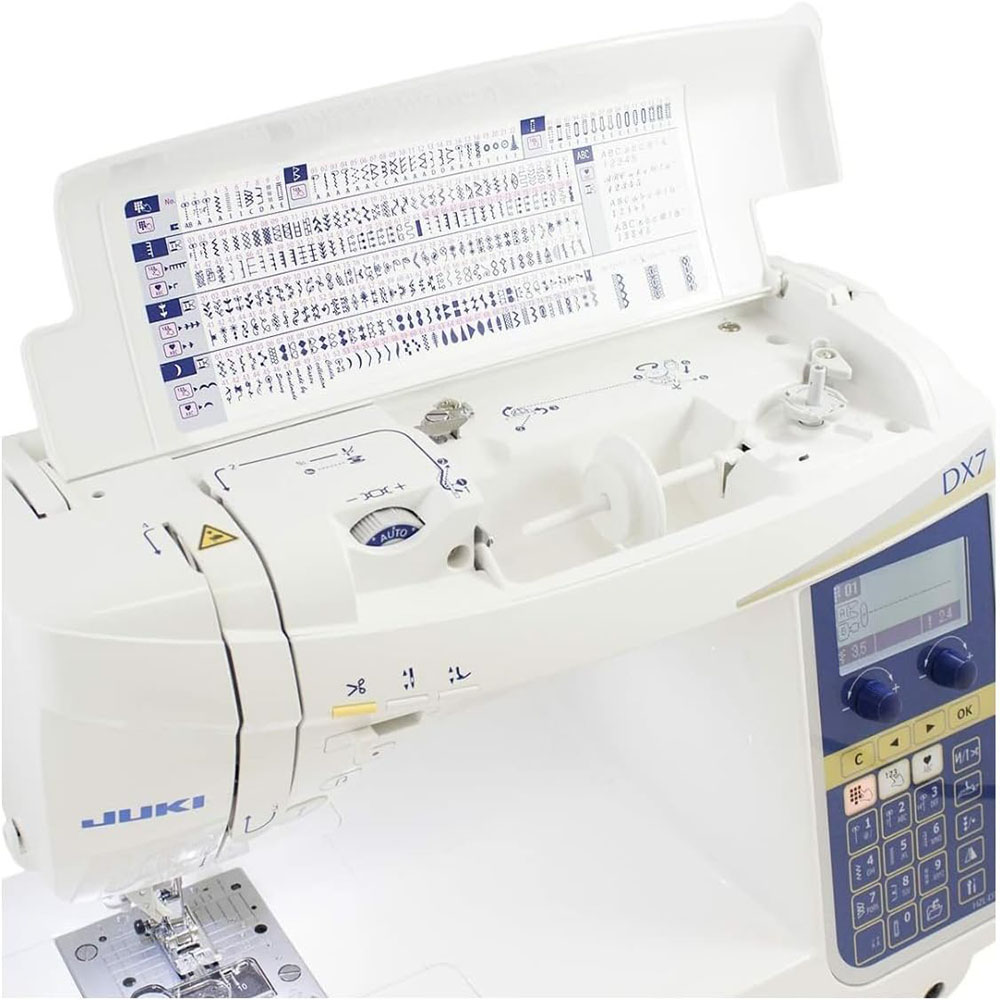 Juki HZL-DX7 Sewing Machine with 287 Stitch Patterns and 4 Fonts