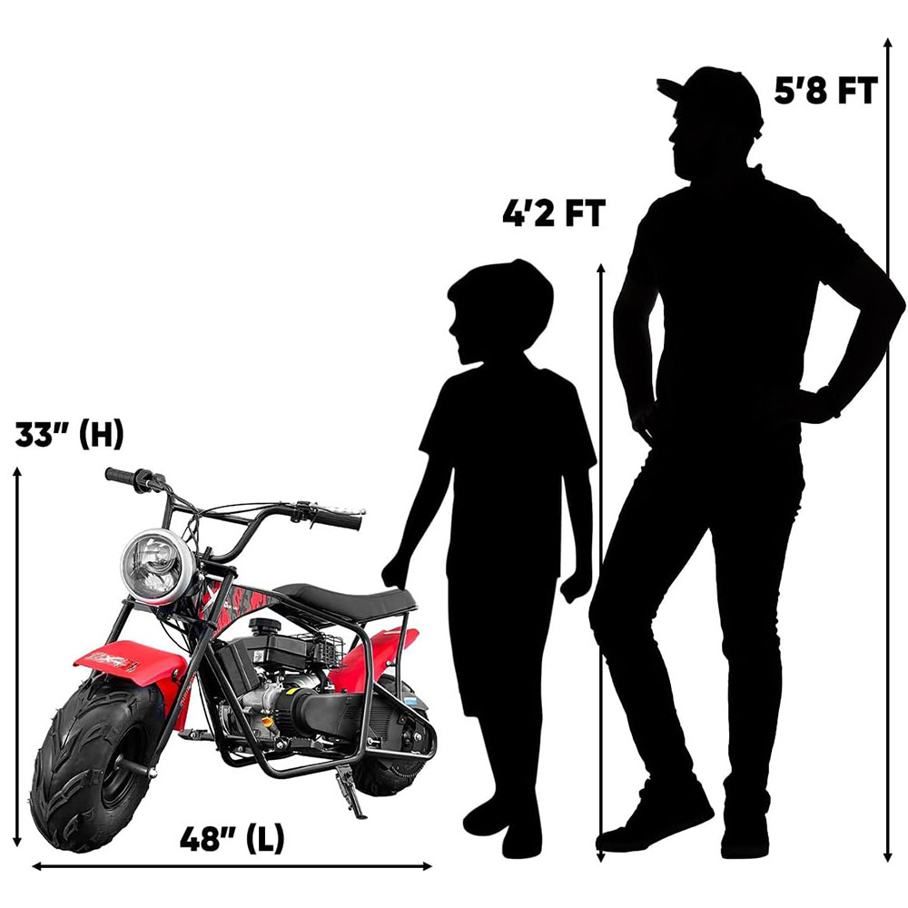 XtremepowerUS Pro-Series 99cc 3.5HP Gas Powered Off Road Trail Bike Dirt Bike