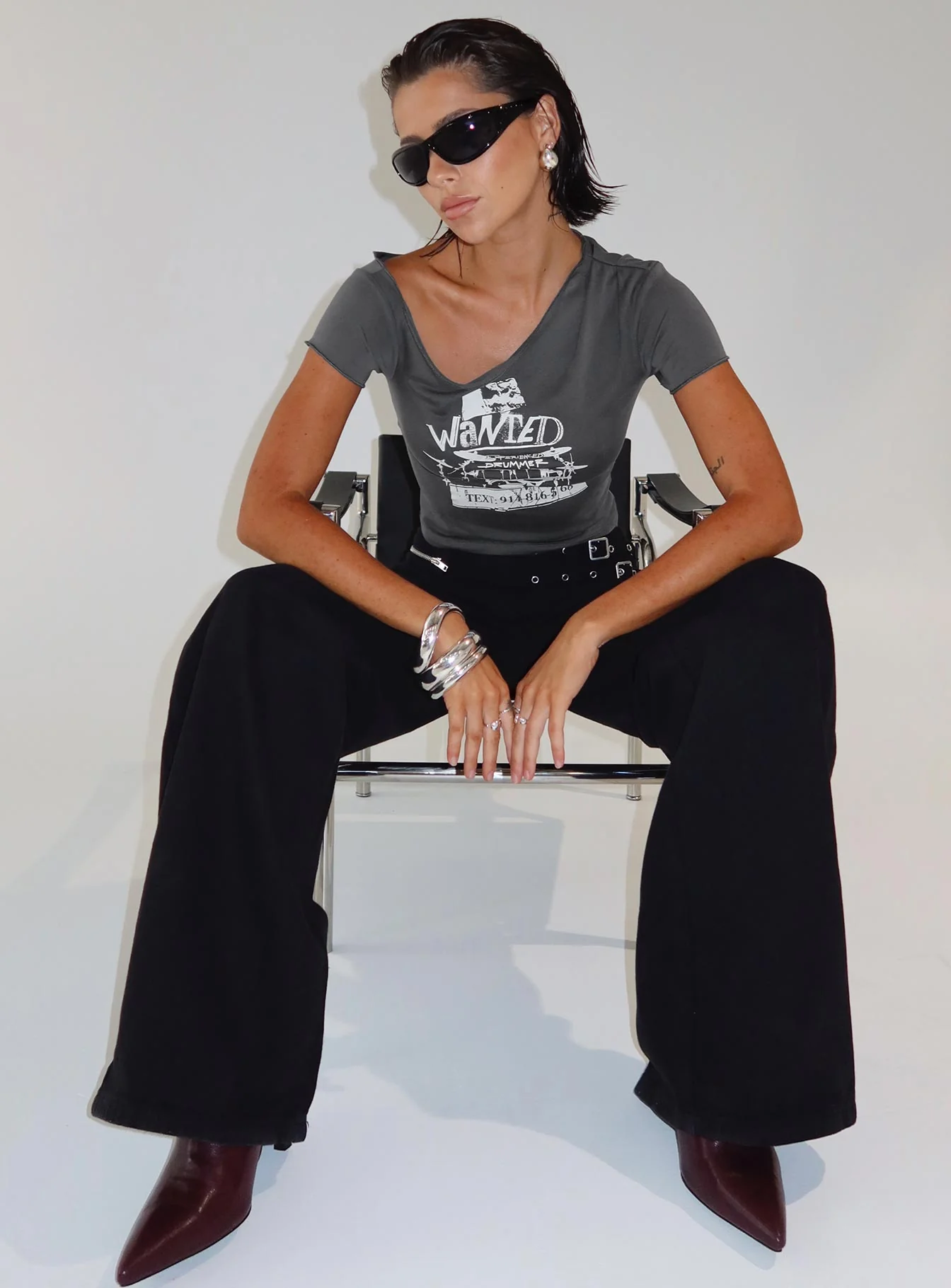 Paltrow Cargo Jeans Black