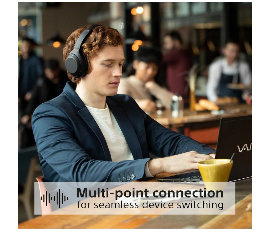 Sony WH-1000XM4 Noise Cancelling Wireless Headphones - 30 hours battery life - Over Ear style - Optimised for Alexa and the Google Assistant - with built-in mic for phone calls