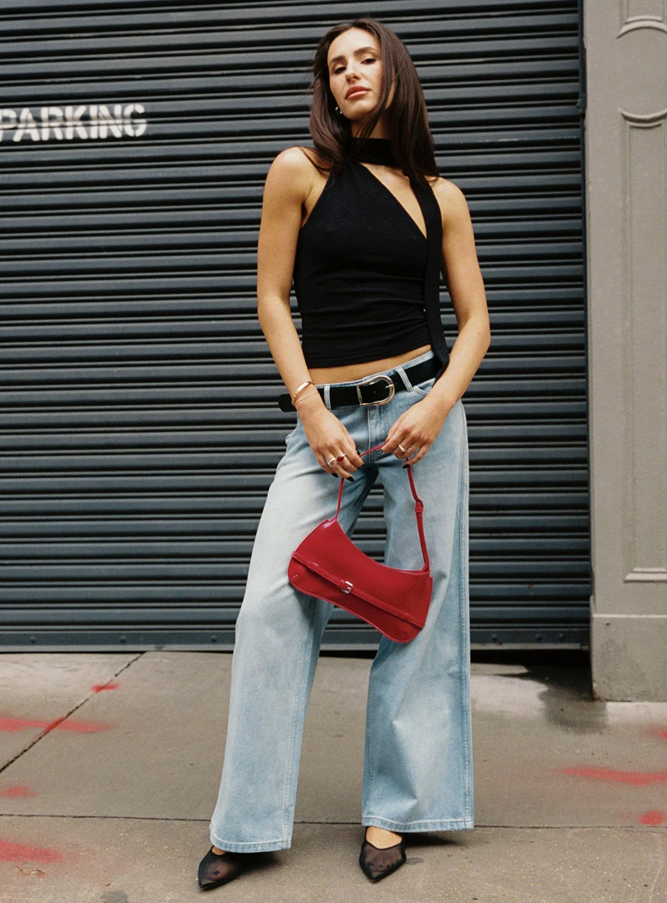 Ramos Low Rise Denim Jeans Light Wash