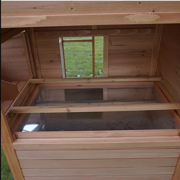 LARGE SIZE FIR WOODEN WATERPROOF ROOF GREEN CHICKEN COOPS FOR SALE