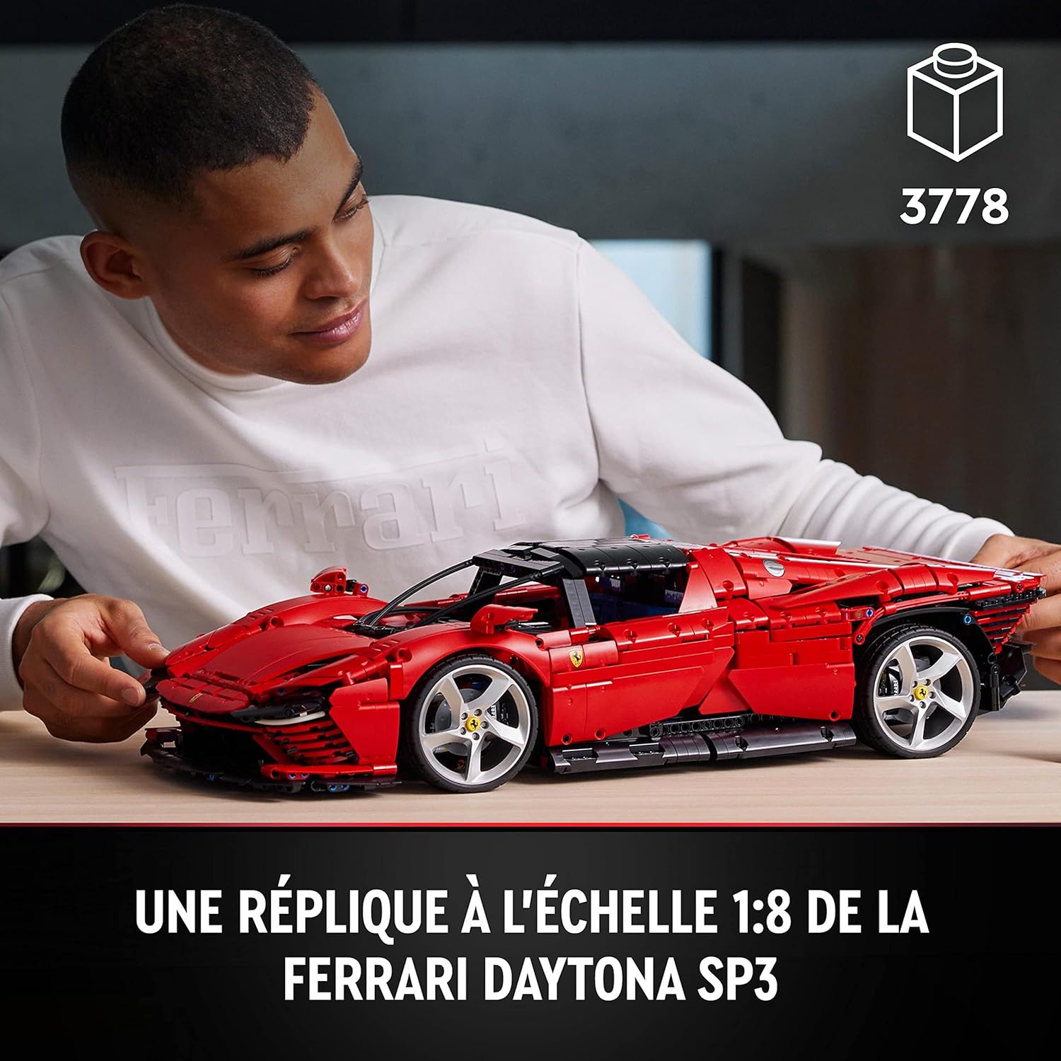 LEGO 42143 Technic Ferrari Daytona SP3 Racing Car Modeling Kit and 42115 Technic Lamborghini Sián FKP 37 Racing Car Modeling Kit, Exclusive Premium Collector's Set