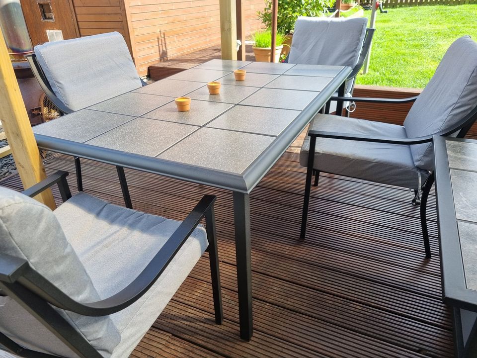 Tile Top Garden Table