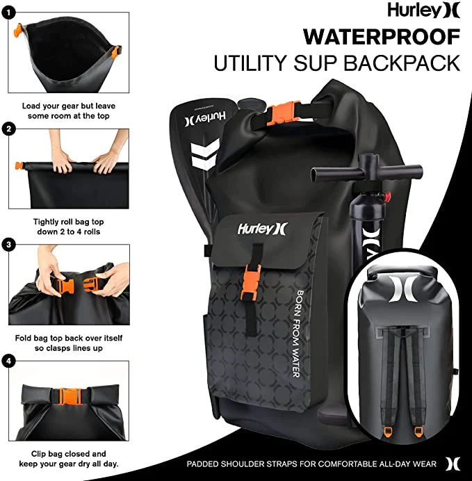 HURLEY ISUP - PHANTOMTOUR PARADISE INFLATABLE PADDLEBOARD SET 10′6 (USE 33% OFF DISCOUNT CODE)