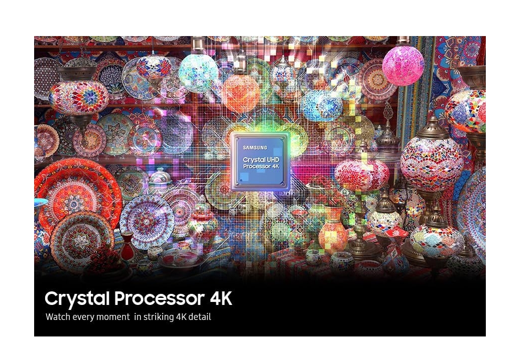 Samsung UE75CU8000 (2023) LED HDR 4K Ultra HD Smart TV, 75 inch with TVPlus, Black