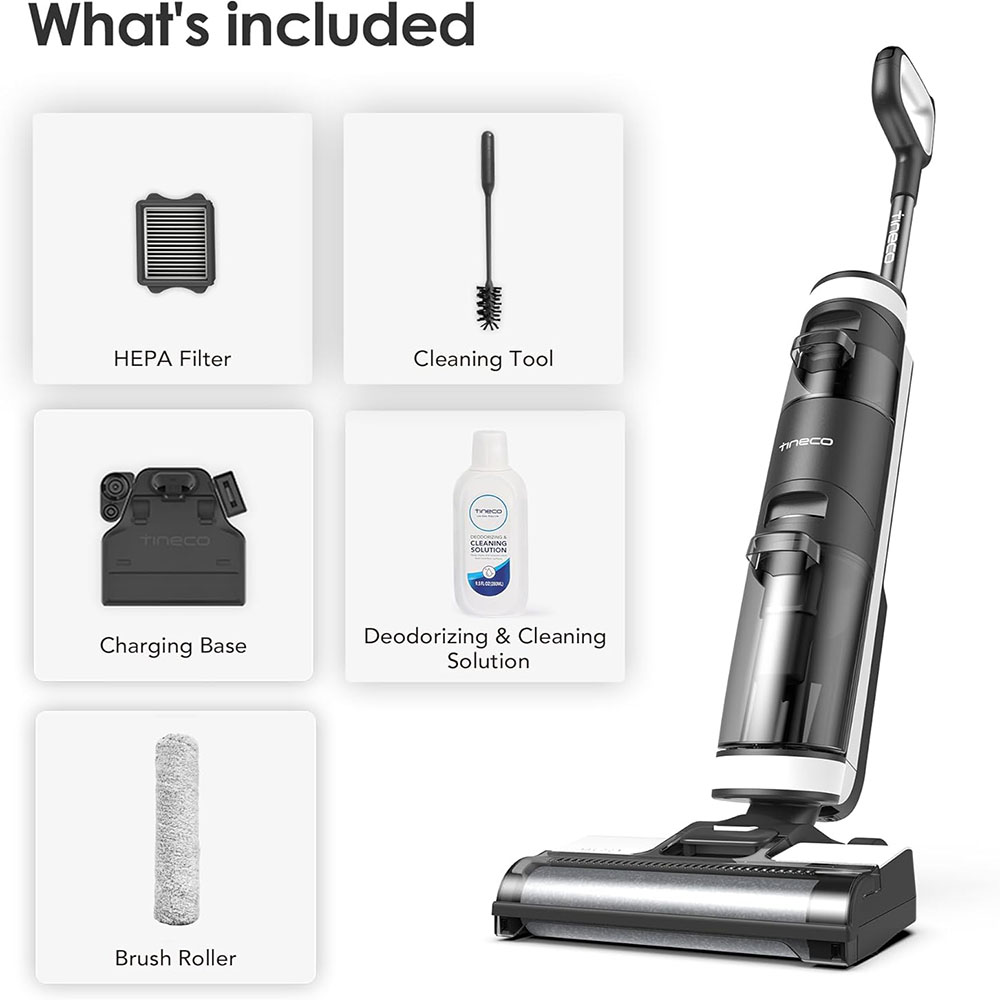Tineco Floor ONE S3 Cordless Hardwood Floors Cleaner, Lightweight Wet Dry Vacuum Cleaners