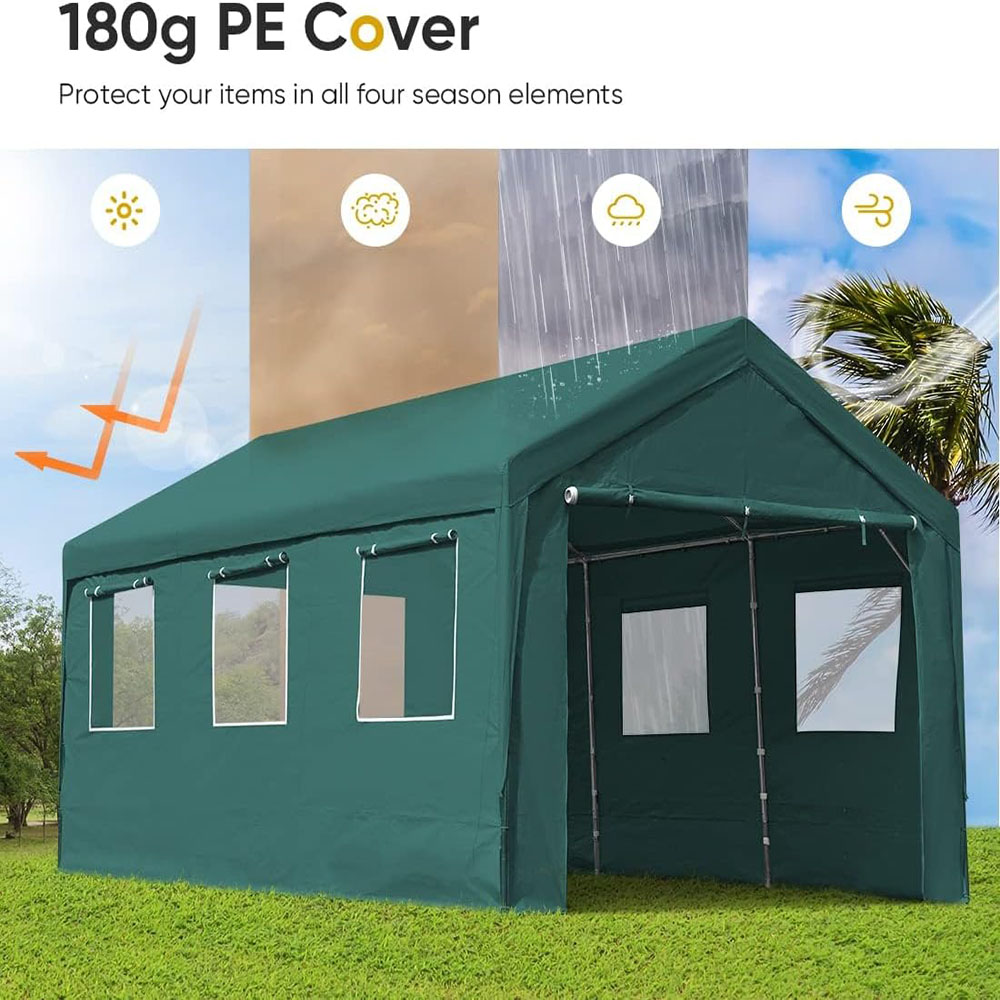 ADVANCE OUTDOOR 12x20 ft Heavy Duty Adjustable Carport