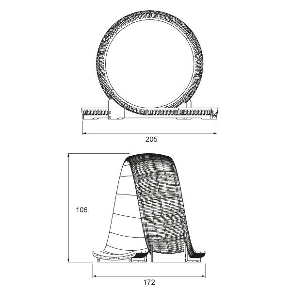 【Home&Garden】【BS】Double Chaise Longue