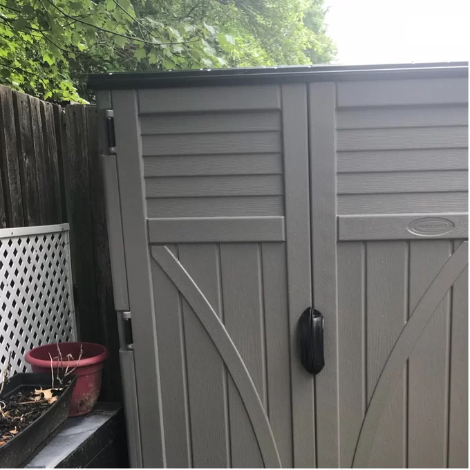 【Storage Shed】4x3 ft Plastic Vertical Tool Shed