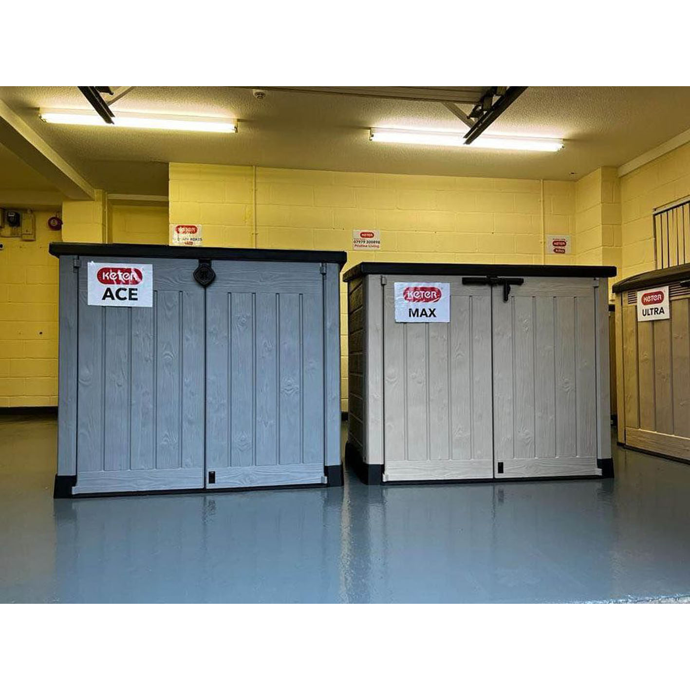 Keter Store It Out Max 1200L Outdoor Garden & Wheelie Bin Storage Shed – Brown/Beige