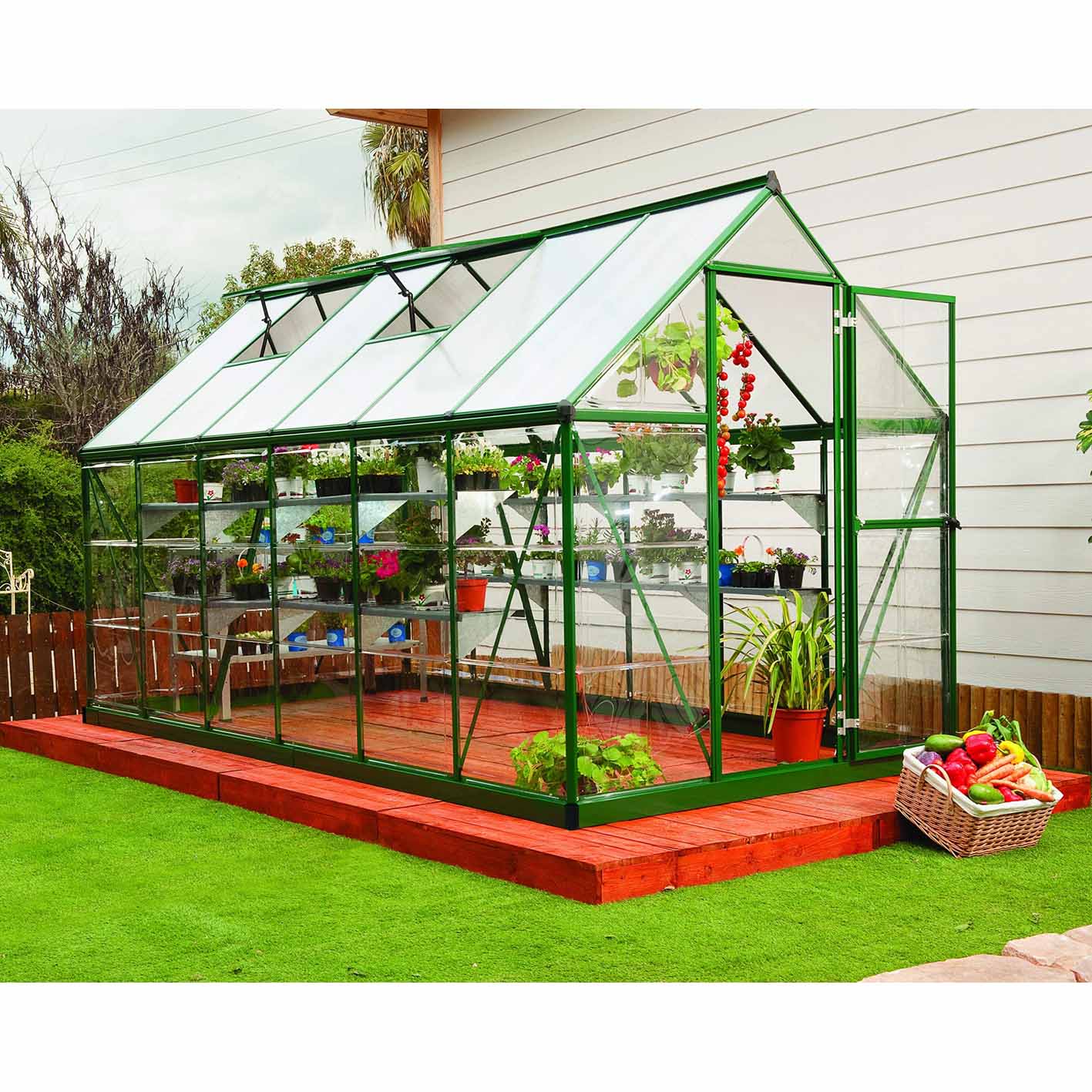 Palram Canopia Hybrid Greenhouse 6x12 Green