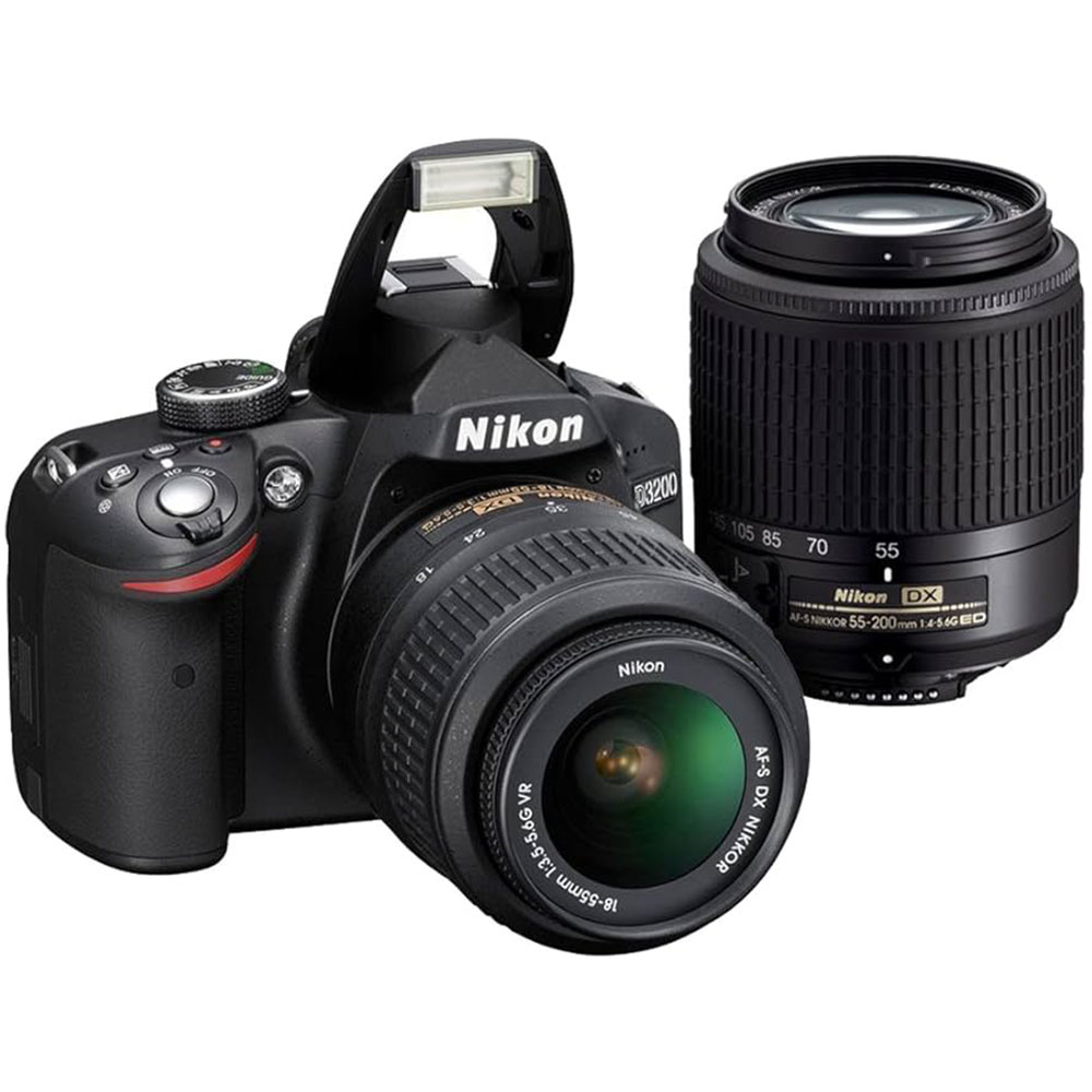 Nikon D3200 24.2 MP CMOS Digital SLR with 18-55mm f/3.5-5.6 Auto Focus-S DX VR NIKKOR Zoom Lens