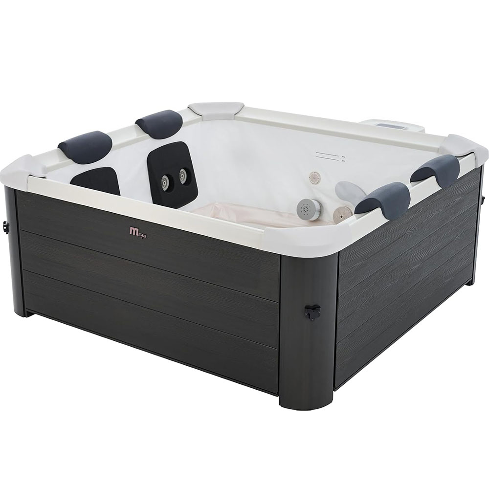 MSpa Oslo Hot Tub with Wi-Fi Control LED Lighting Hydrotherapy Jets and Cover Included