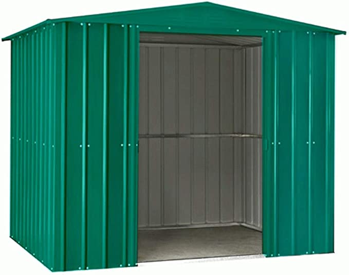 【Storage Shed】Anthracite Grey Metal Apex Roof Shed 6 x 5